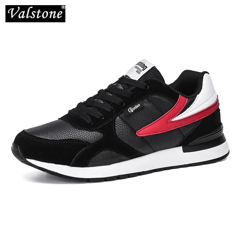 Men's Shoes - Black White & Red (1)